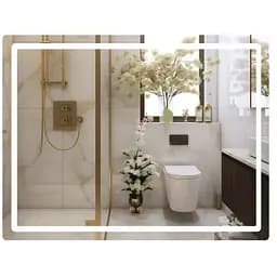 Дзеркало Qtap Mideya (MI2) прямокутне з LED-підсвічуванням Touch QT2078F12080