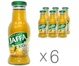 Jaffa Orange, Упаковка 6 шт. х 0,25 л, Сік Апельсин Джаффа, без цукру, скло