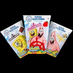 Набір молочних коктейлів ОКЗДХ Наш коктейль: Шоколадний коктейль 125 г + Полуничний коктейль 125 г + Ванільний коктейль 125 г