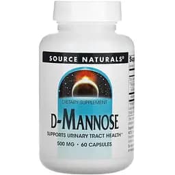 Натуральна добавка Source Naturals D-Mannose 500 mg, 60 капсул