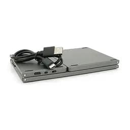 Клавіатура бездротова Voltronic B033, розкладна, 64 клавіші, Touchpad, (Eng/Pyc), 2.4G, Gray, 300x98mm, Box - мініатюра 3
