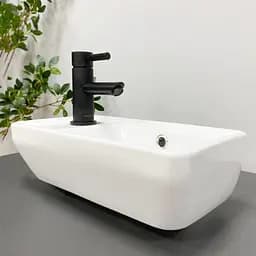 Умивальник VBI Jesi R white підвісний VBI-015613, Білий - мініатюра 4