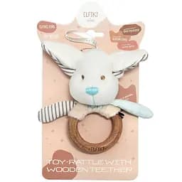 Игрушка-погремушка с деревянным грызунком Elfiki Эльфик Пуффи (ІГ-0110)