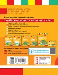 Українська мова. 2 клас. Робочий зошит у 2-х частинах. Частина 1 - мініатюра 2
