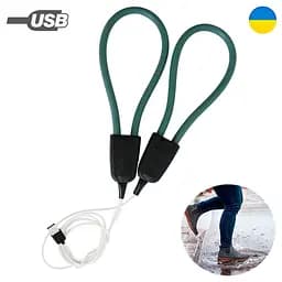 Електросушарка для взуття дугова USB зелена сушка для взуття електрична - мініатюра 2