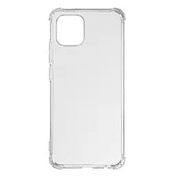 Прозрачный чехол для Samsung Galaxy A03 (A035) с защитой камеры и усиленными бортами, тонкий, силиконовый, бесцветный, ударостойкий, противоударный бампер c закрытой камерой, ArmorStandart (ARM65520)