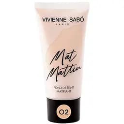 Тональный крем для лица Vivienne Sabo Mat Mattin тон 02, 25 мл 