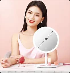 Дзеркало для макіяжу з LED підсвічуванням Xiaomi Jordan-Judy 8" (NV543) - мініатюра 7
