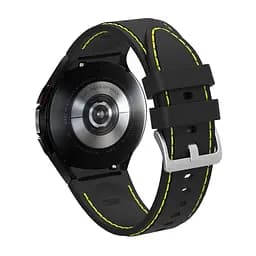 Ремінець для Samsung Galaxy Watch 4 40mm - чорно-жовтий ширина кріплення 20мм силікон Watchbands RLine (W45-1WB60510590) - мініатюра 3