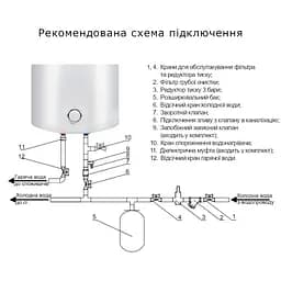 Водонагрівач електричний Thermo Alliance, 1500 Вт, мокрий ТЕН, 80 л SLIM вертикальний, циліндричний, білий (D80V15Q2) - мініатюра 3