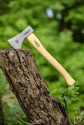 Сокира Neo Tools універсальна Bushcraft руків'я ясен 34.5см 400 г шкіряний чохол (63-119) - мініатюра 2