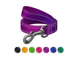 Поводок для собак WAUDOG Nylon Mono, светоотражающий M фиолетовый (52189)