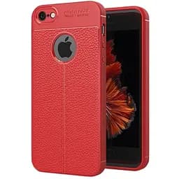 Чохол-накладка iPaky TPU Litchi Stria Series Case Apple iPhone SE/5s/5 Red
