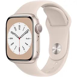 Смарт-годинник Apple Watch Series 8 45mm Starlight Aluminum Case with Starlight Sport Band (MNP23UL/A) [72508]