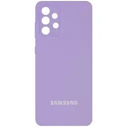 Чохол Silicone Cover Full Camera AA для Samsung Galaxy A52 4G / A52 5G / A52s Бузковий / Dasheen, Full camera