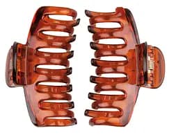 Набір заколок для волосся Titania Діно, 6 см, коричневий, 2 шт. (7957 B)