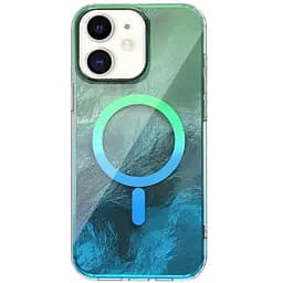 Чохол Epik TPU Shiny Mountain MagFit для Apple iPhone 11, 6.1 Green/Blue