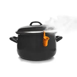 Силіконовий підйомник підставка для кришки каструлі для виходу пари, Kitchen Master Помаранчевий 85940 - мініатюра 5