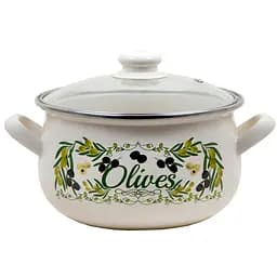Кастрюля Idea Home Olives 2240 с крышкой, 20 см, 3.3 л (6832840)
