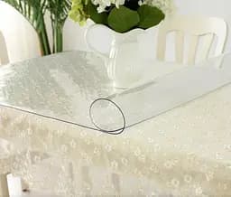 М'яке скло Прозора силіконова скатертина на стіл Soft Glass Захист для меблів 2.7х1.0м (товщина 1.5 мм) - мініатюра 9