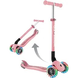 Самокат Globber Primo Foldable Lights пастельно-рожевий (432-211-3) - мініатюра 11