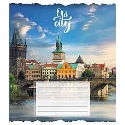 Зошит загальний "Старе місто" Leader 096-630039K-5 в клітинку, 96 аркушів