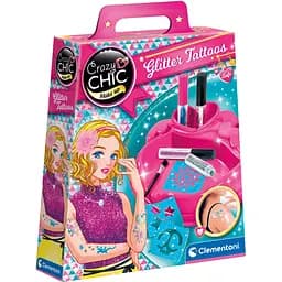 Детский набор для тату Clementoni Glitter Tattoos Crazy Chic (18513)