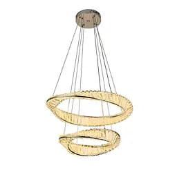Люстра LED Levistella 799L8812 (600+400) CH, 84W, регульована температура світла, сучасний стиль для вітальні - мініатюра 2