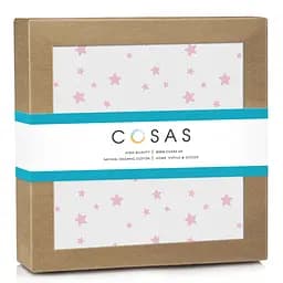 Пелюшки фланелеві Cosas Rose Stars 80х100 см, рожеві
