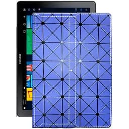 Чехол StatusCASE из экокожи для планшета Samsung Galaxy Book 2 (sm-w737v) Синий ромб