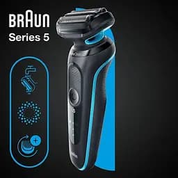 Електробритва Braun Series 5 51-M1000s Black/Mint - мініатюра 6