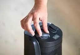 Тепловентилятор BLACK+DECKER 2,0 кВт, площа обігріву 20 кв.м., Підлоговий, Чорний (BXSH2002E) - мініатюра 5