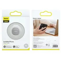 Кільце-тримач Baseus Invisible phone ring holder SUYB-0S сріблястий - мініатюра 9