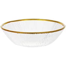 Пиала стеклянная Bona Festive Shine с золотым кантом Ø13 см kuh0011189