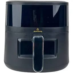 Аерофритюрниця безмасляна Crownberg CB-5551 на 5л електрична аерогриль з сенсорним керуванням 2000Вт Чорний