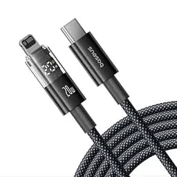 Кабель Baseus Display 2 Fast Charging Data Cable USB-C to iP 20W 1m Black