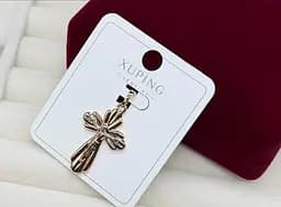 Хрестик медичне золото Xuping недорогий хрест кулон медичний золото підвіска прикраса для жінок