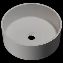 Раковина матова накладна Amidicon Arena 39 з литого каменю ARENA_39_MAT, Білий матовий