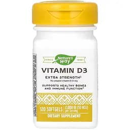 Витамин D3 Nature's Way 50 мкг (2000 МЕ) 120 гелевых капсул (NWY15590)