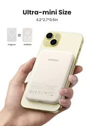 Акумулятор портативний Ugreen PB560 5000mAh MIni Magnetic Wireless 15W бежевий - мініатюра 7