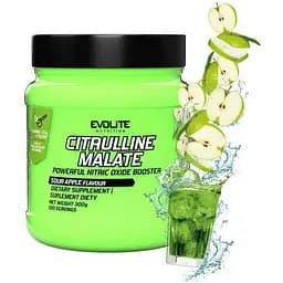 Амінокислота Evolite Nutrition Citrulline Malate Кисле яблуко 300 г