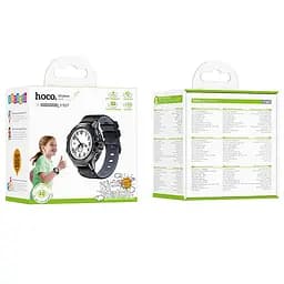 Дитячий cмарт-годинник Hoco Y107 4G with call function Black - мініатюра 3