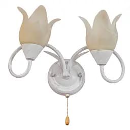 Бра Brille BKL-169W/2 E14 настінне накладне з вимикачем флористика