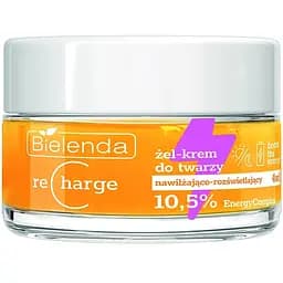 Зволожуючий і освітлюючий гель-крем для обличчя 4 в 1 Bielenda Recharge 50 мл