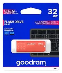 Флеш-накопичувач GoodRam USB3.0 32GB UME3 Orange (UME3-0320O0R11) - мініатюра 3