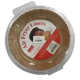 Паперові вкладиші круглі для аерофритюрниці Air Fryer Liners 50 шт термостійкі 160×45 мм Коричневий