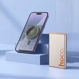 Зовнішній акумулятор Hoco Q32 Bird 5000mAh 20W Titanium Gold [145010] - мініатюра 4