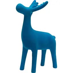Декоративна новорічна фігурка Олень 20 см блакитний (004720)