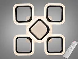 Сучасна стельова світлодіодна люстра в спальню з ІЧ пультом, 50 Вт