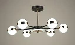 Люстра светодиодная в гостиную Sirius B N4543/6 BK+FGD